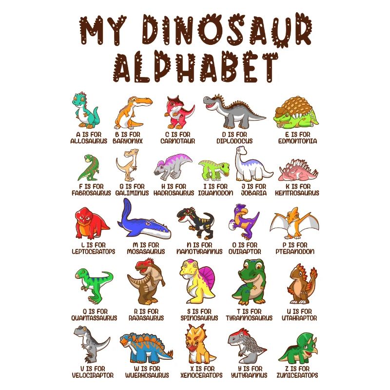 Dinosaurier Alphabet Lernen Abezear Geschenk