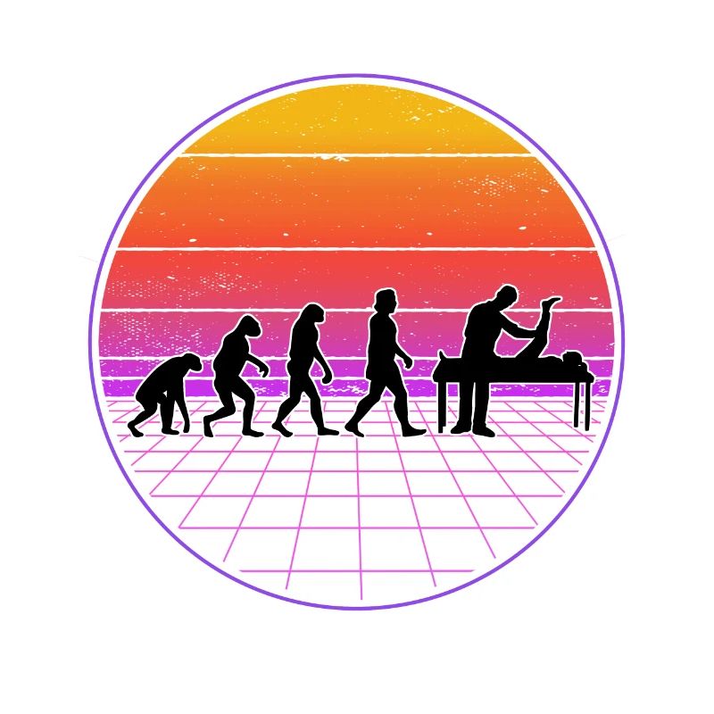 Physiotherapeut Evolution Vaporwave Physio