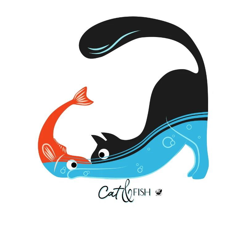Le chat et l’image de poisson