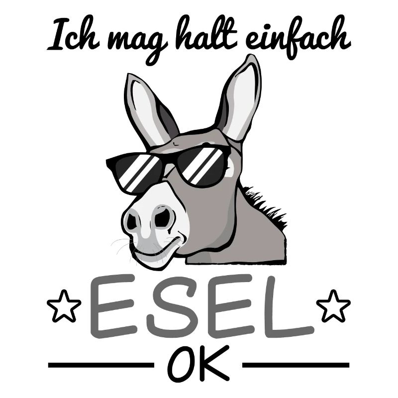 Esel Sonnenbrille Lustiger Spruch Geschenkidee