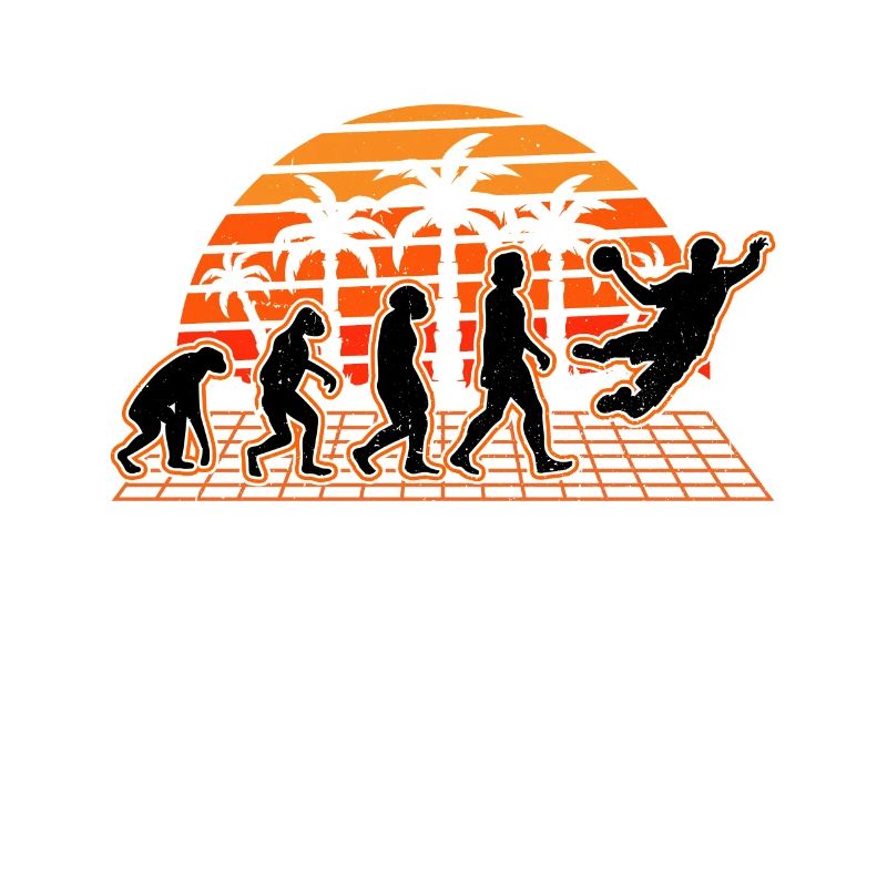 Handballer Evolution Sunset Handball