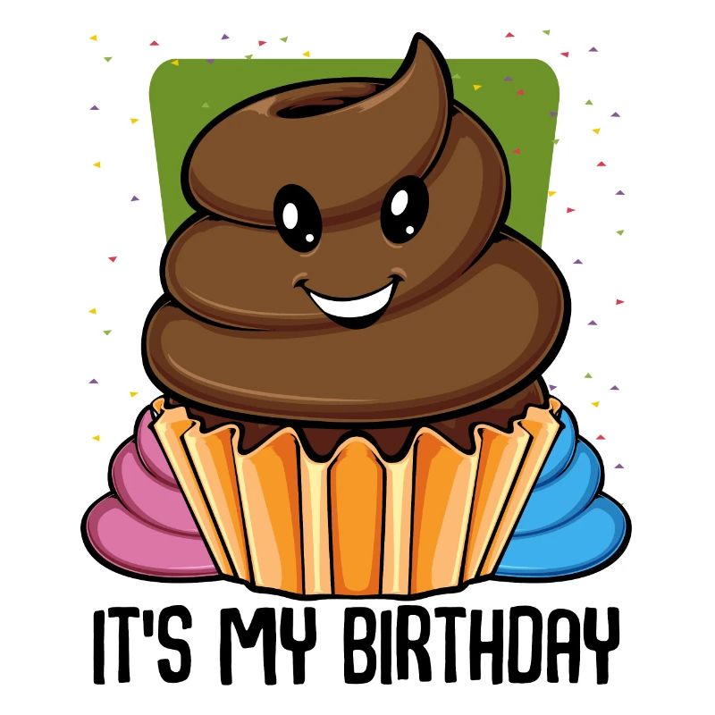 Drôle de cupcake de caca