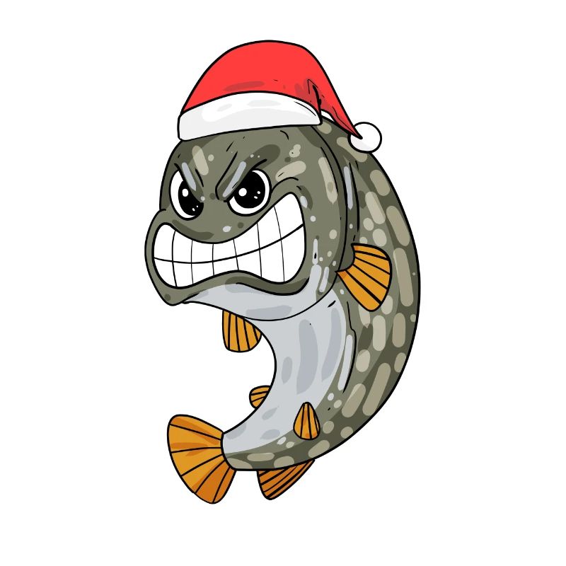Pike Fish Christmas