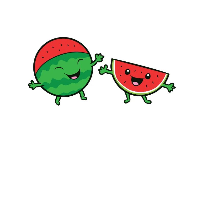 Pastèques Happy Funny Watermelon