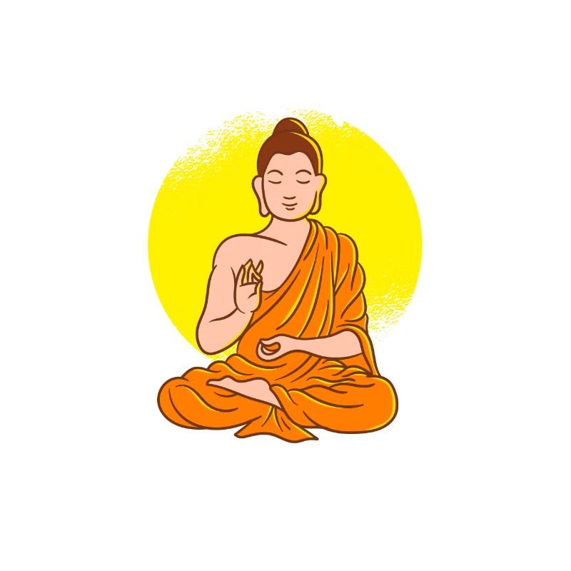 Meditierender Buddha-Statue Buddha