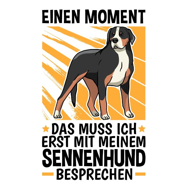 Mit Sennenhund besprechen Schweizer Sennenhund
