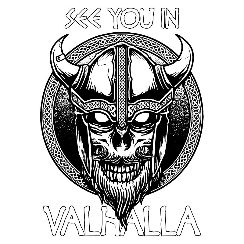 Viking Valhalla disant cadeau de crâne