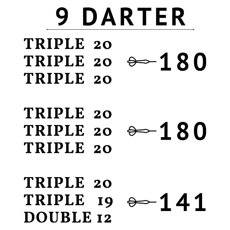 9 Fléchettes Darter