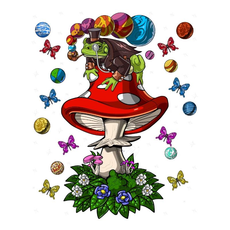 Psychedelischer Pilzfrosch