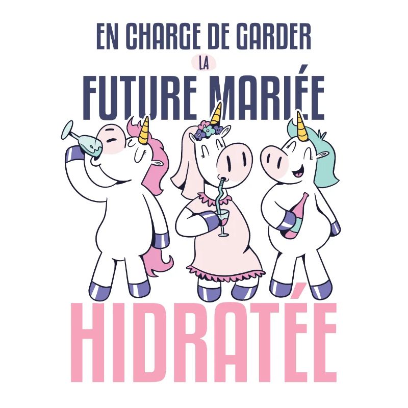 future mariée hydratée, humour EVJF