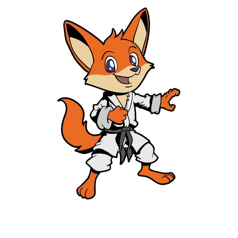 Comic Fuchs fait du karaté