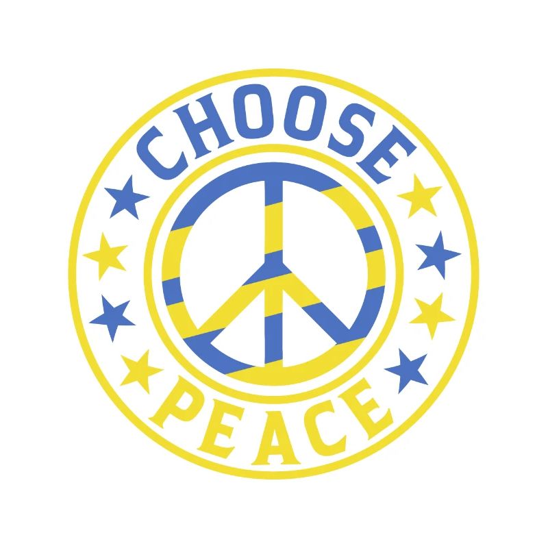 Choose Peace Save Ukraine Ukranian Flag Support