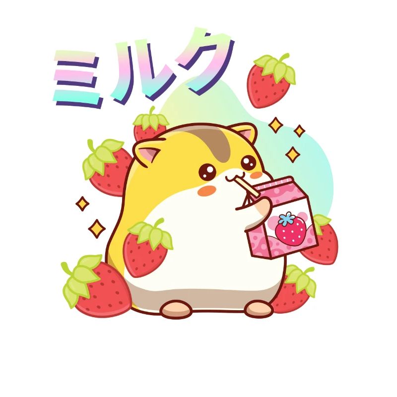 Erdbeeren Milchshake Hamster