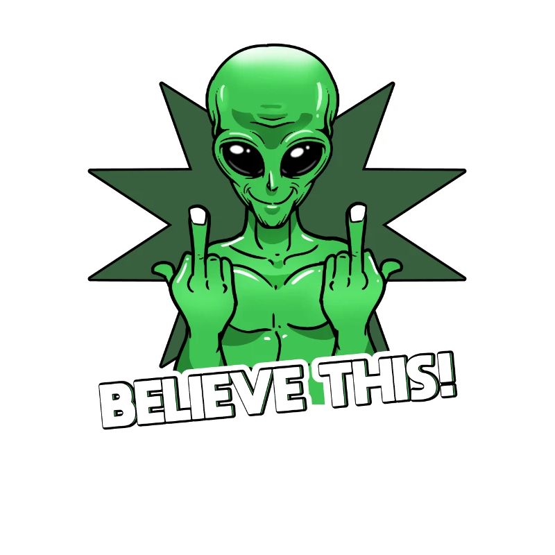 Doigt d’honneur extraterrestre Croyez-le