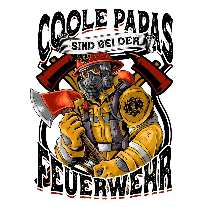 Coole Papas Sind Bei Der Feuerwehr Feuerwehrmann