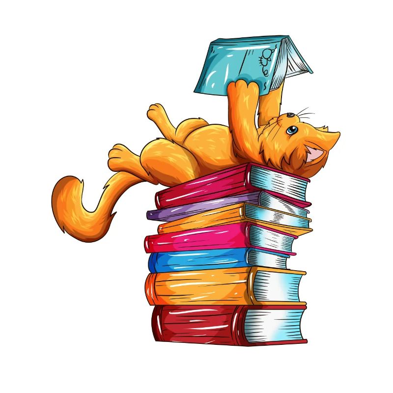 Cats Books Newspaper Reader Reader Outfit