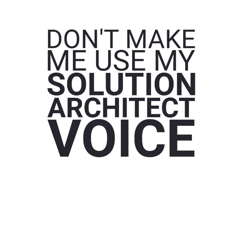 "Solution Architect Voice | Solution Architecture"
