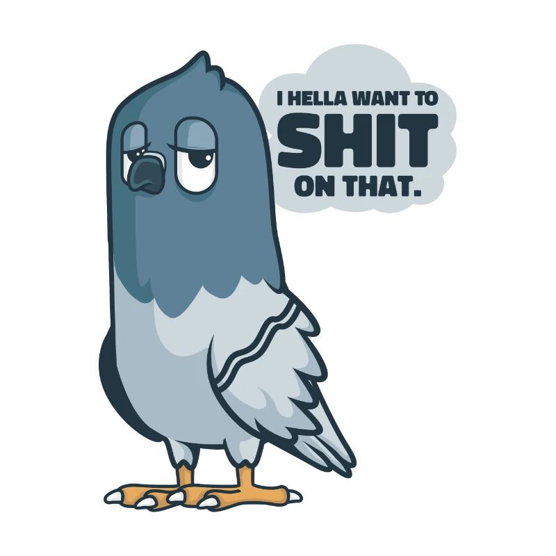 Pigeon Pooping Comics Bird Fan Faune