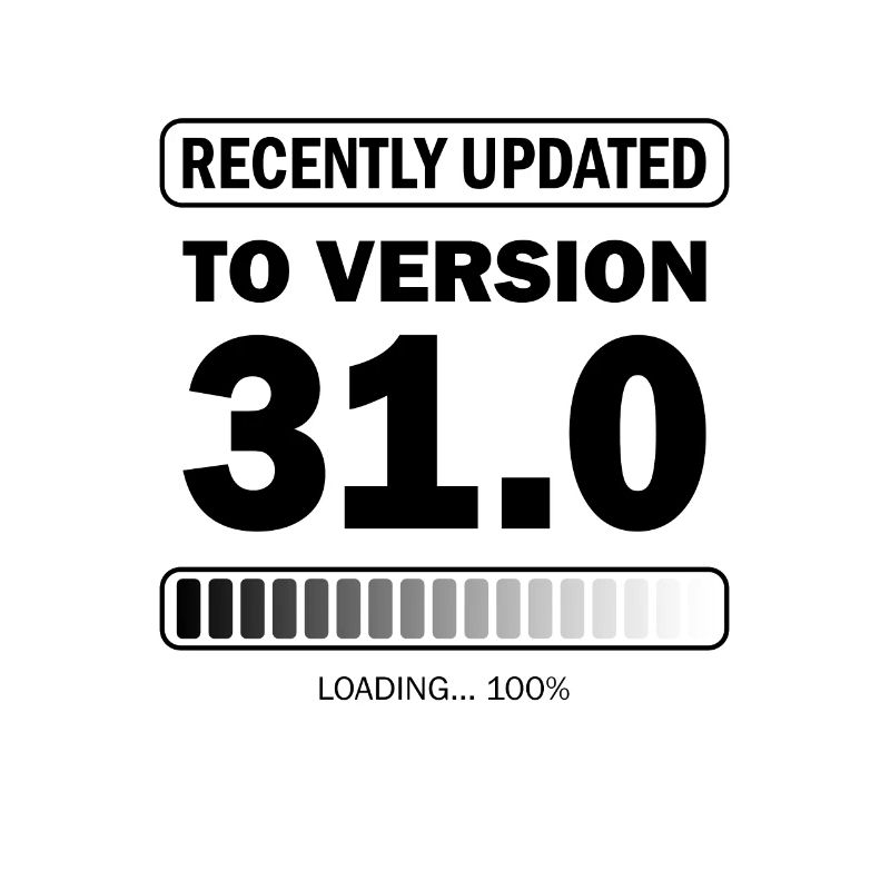recently updated to version 31 - Gamer Geburtstag