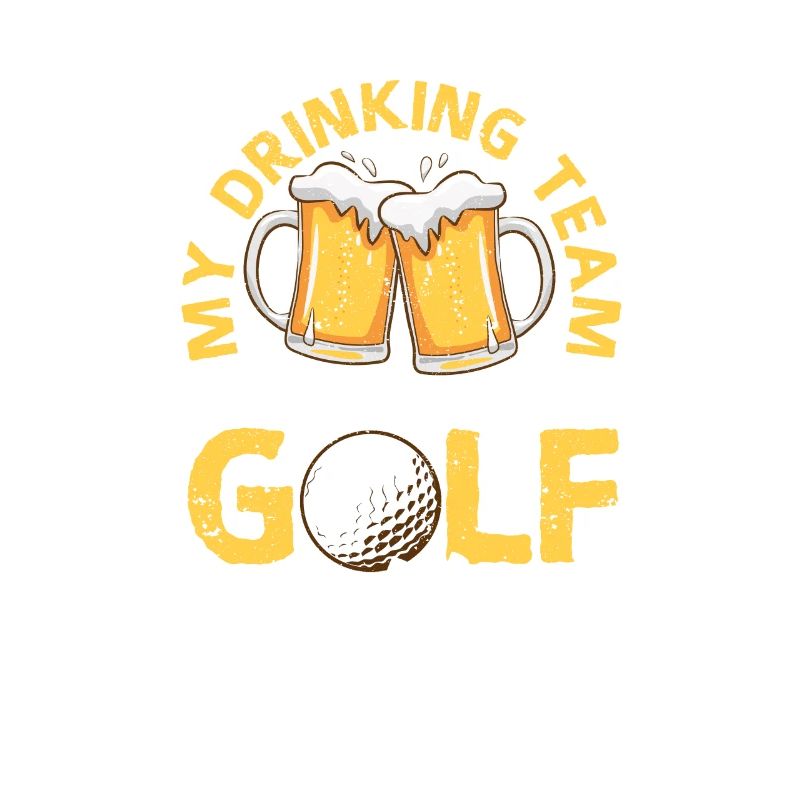 My drinking team has a golf problem Lustiger