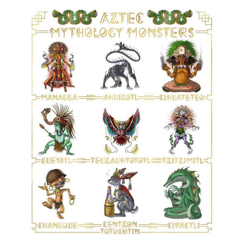 Ancient Aztec Mythology Monsters