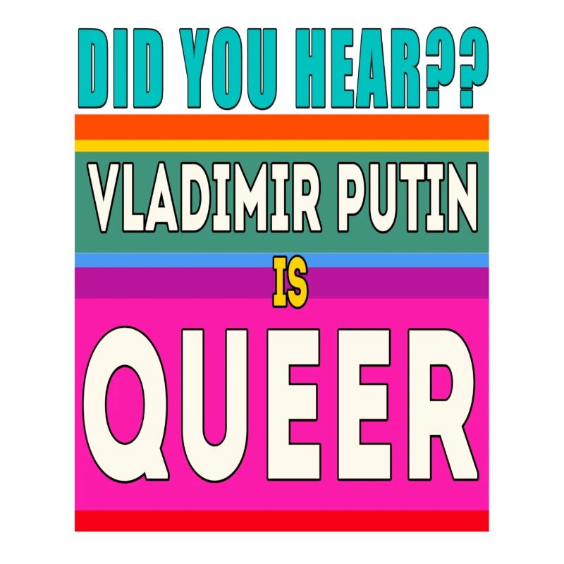 Pride Mad Vlad est un design queer de Poutine