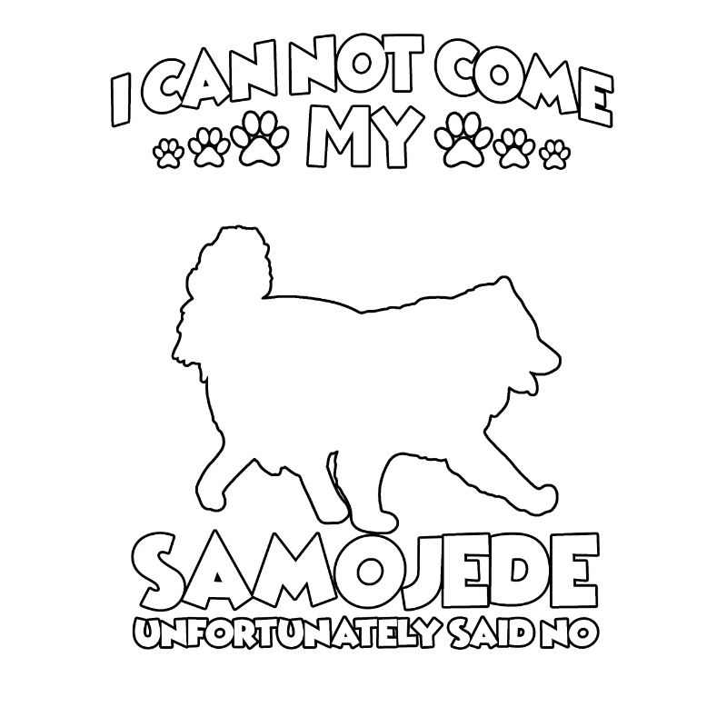 Samoyed Walk Motif Propriétaire de chien Samoyed