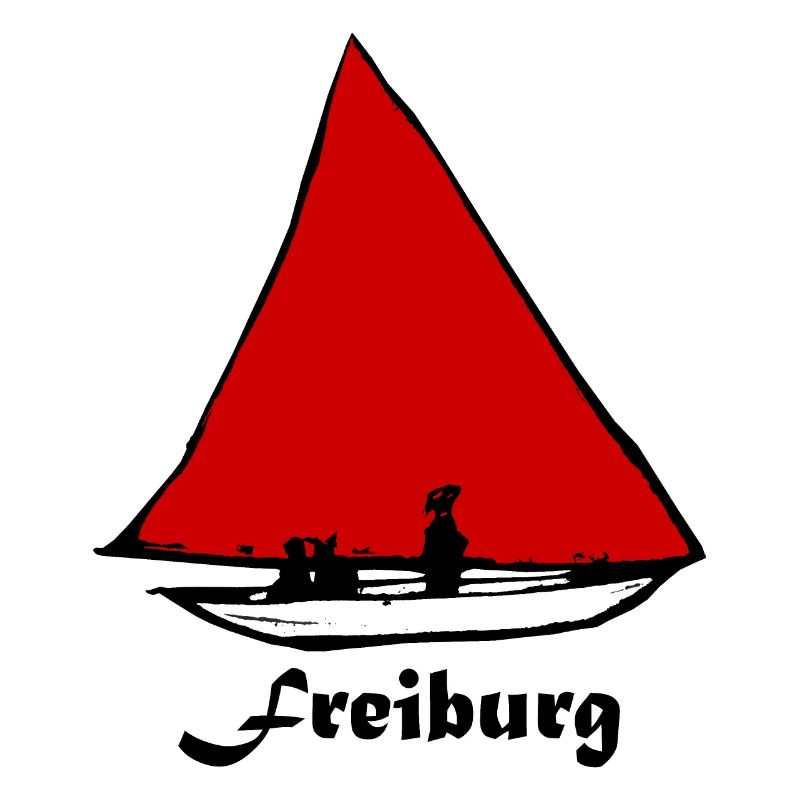 Bächleboot Rot in Freiburg Ernst Ludwig Kirchner