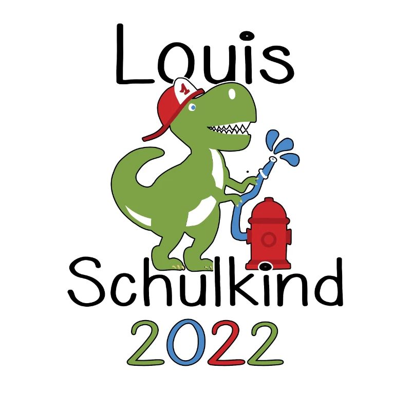 Louis 2022 T-Rex Einschulung Erstklässler 2022