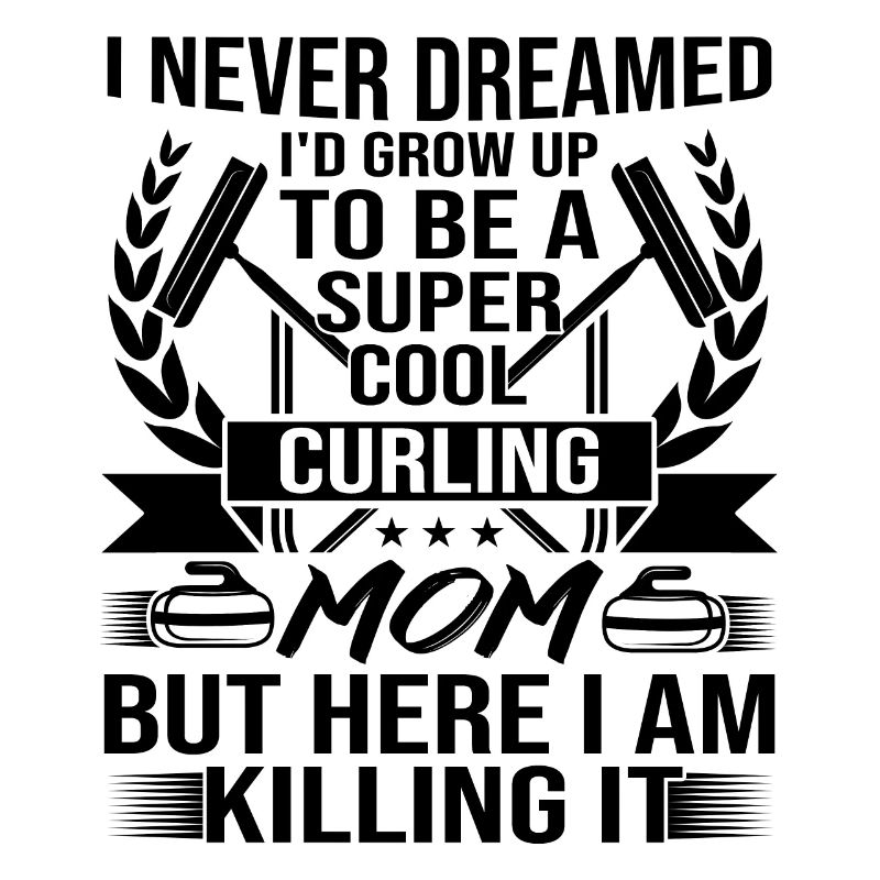 Maman de curling super cool