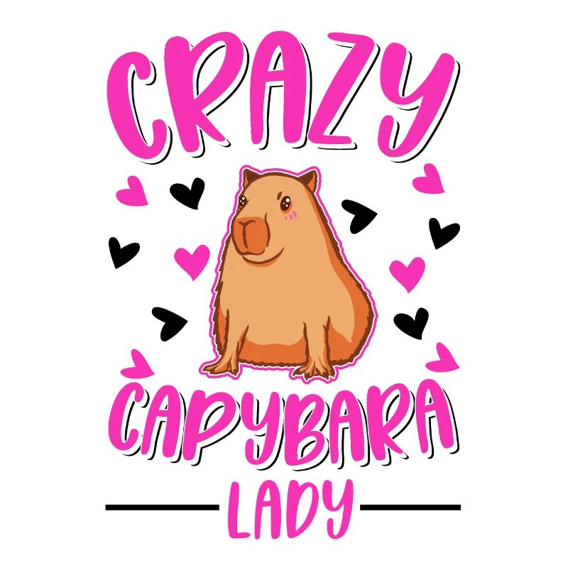 Crazy Capybara Mrs. Crazy Capybara lady