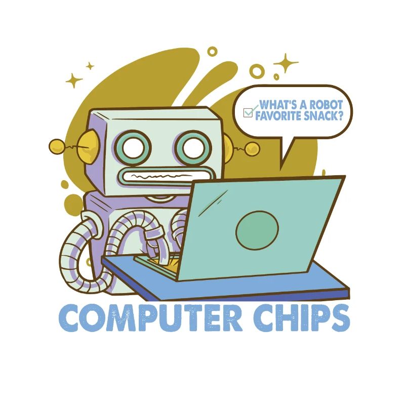 Qu’est-ce qu’une collation préférée des robots? Blagues drôles de papa