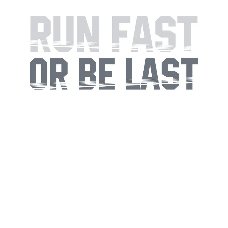 Schnell laufen oder der letzte Läufer sein