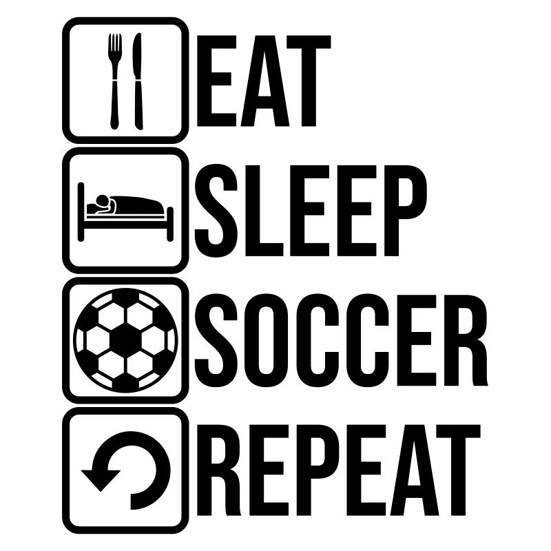 Logo Eat Sleep Soccer