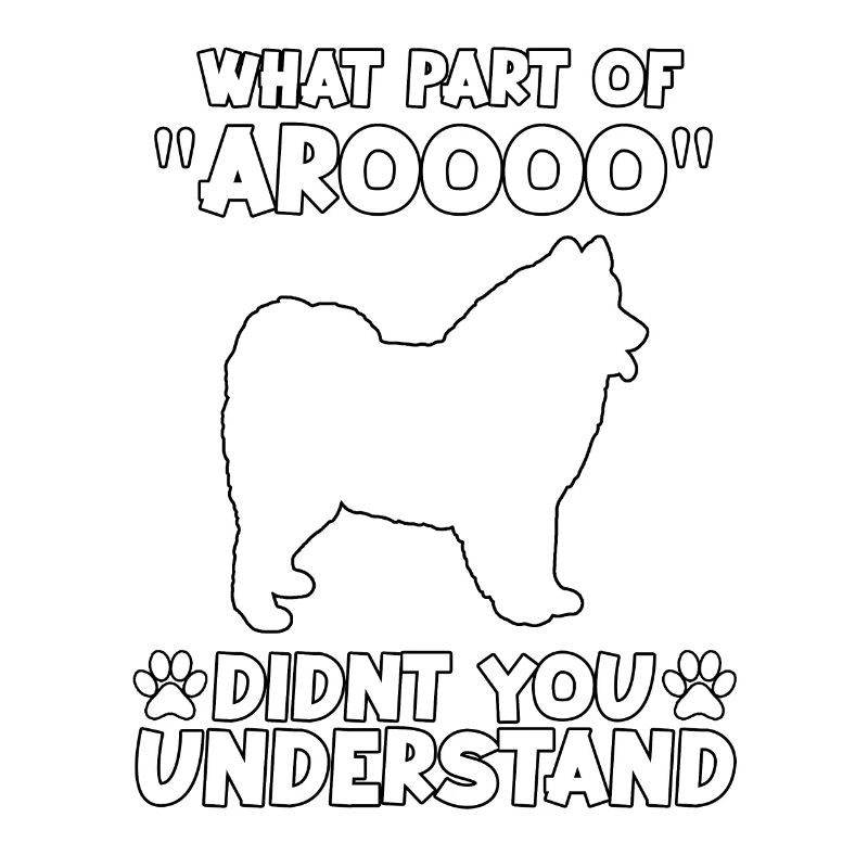 Cute Samoyed Dog Owner Motif Samoyed Gassi