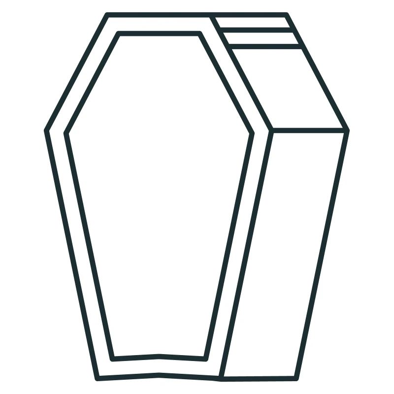 forme de cercueil en 3D
