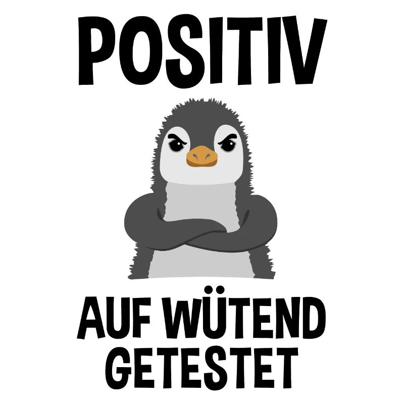 Wütender Pinguin Lustiger Spruch Geschenk