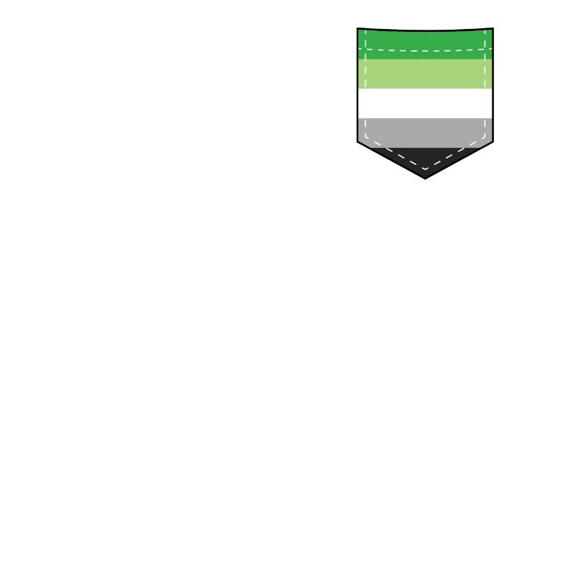 LGBTQ Aromantic Pride Flag Pocket