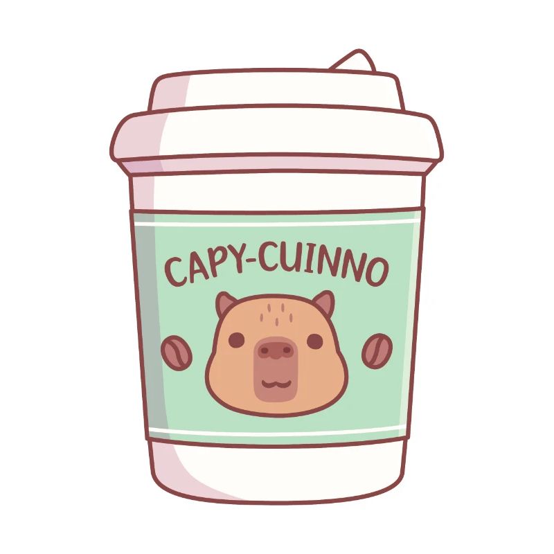 Cute Capybara Capycuinno Takeaway Coffee