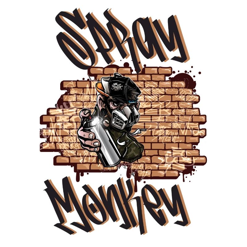 Spray Monkey Graffiti