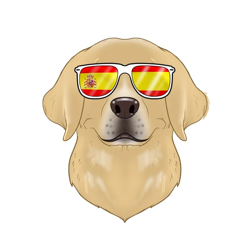 Labrador I Espagne Lunettes de soleil I Drapeau espagnol
