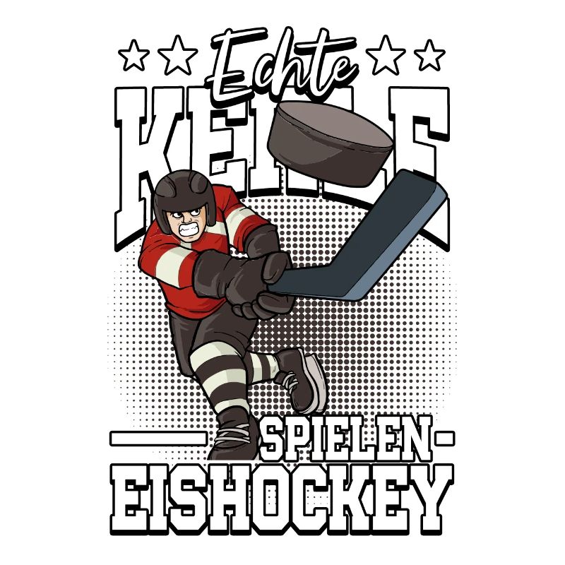 Echte Kerle spielen Eishockey