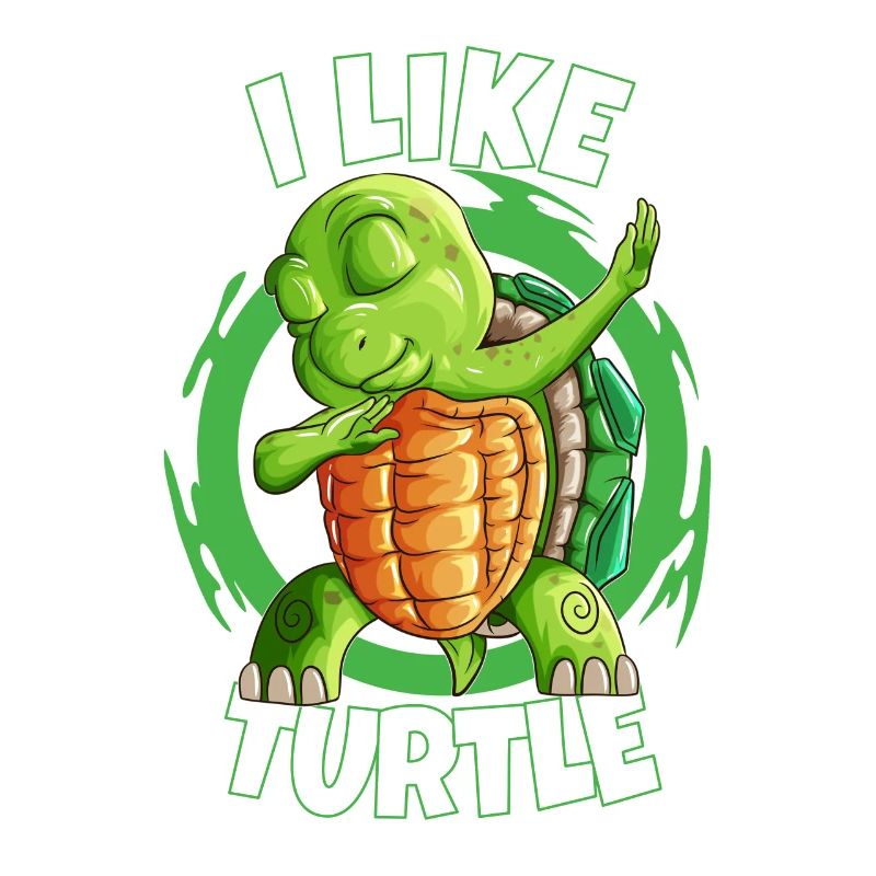 Water Lover Turtle Dabbing Fun Shirt