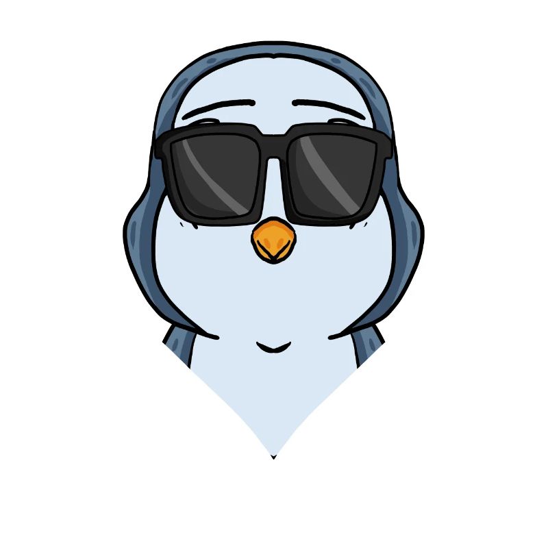 Cool Penguin avec lunettes de soleil Cool