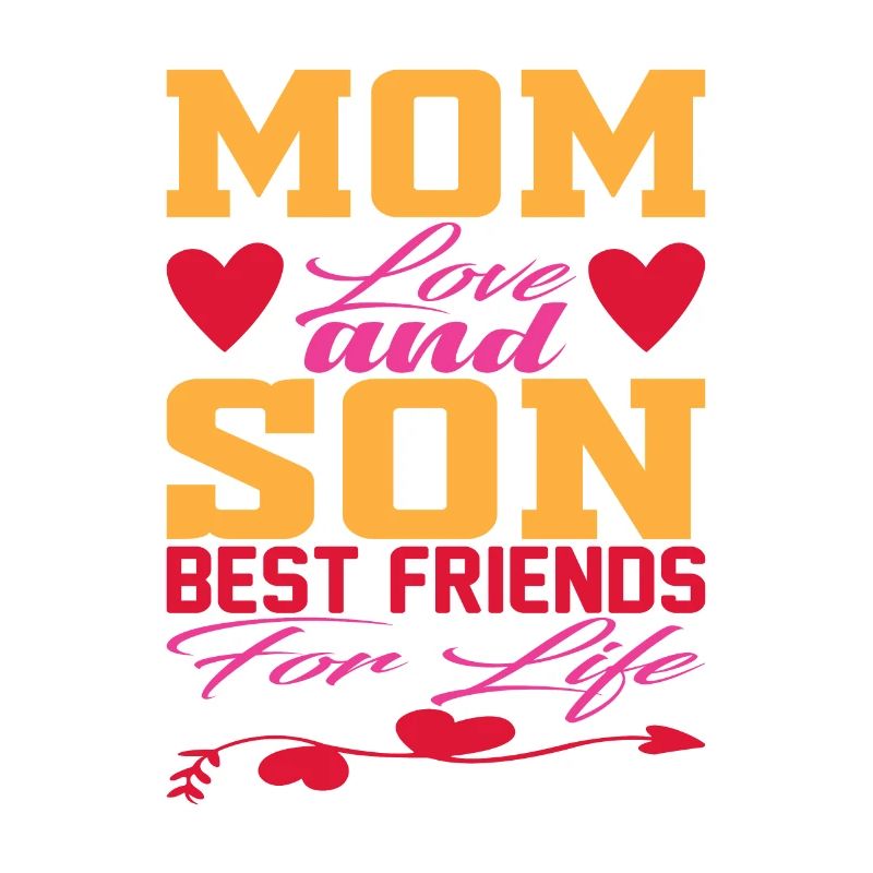 Mama und Sohn Beste Freunde