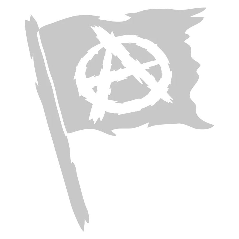 Logo drapeau symbole de l'anarchie