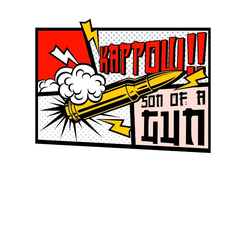 Kappow Bullets Gun Explosion Big bang Esthétique