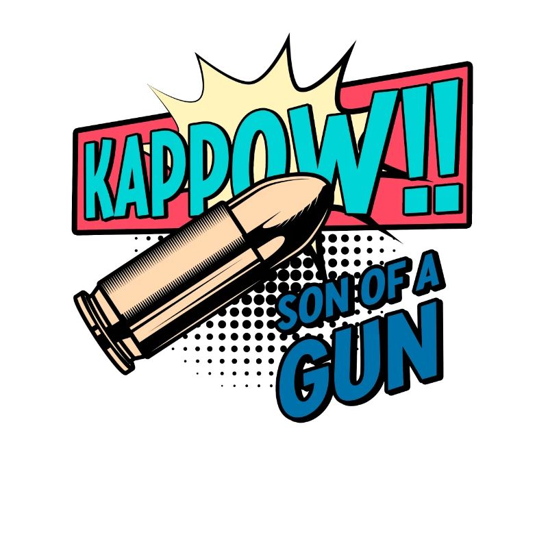 Kappow Bullets Gun Explosion Big bang Esthétique