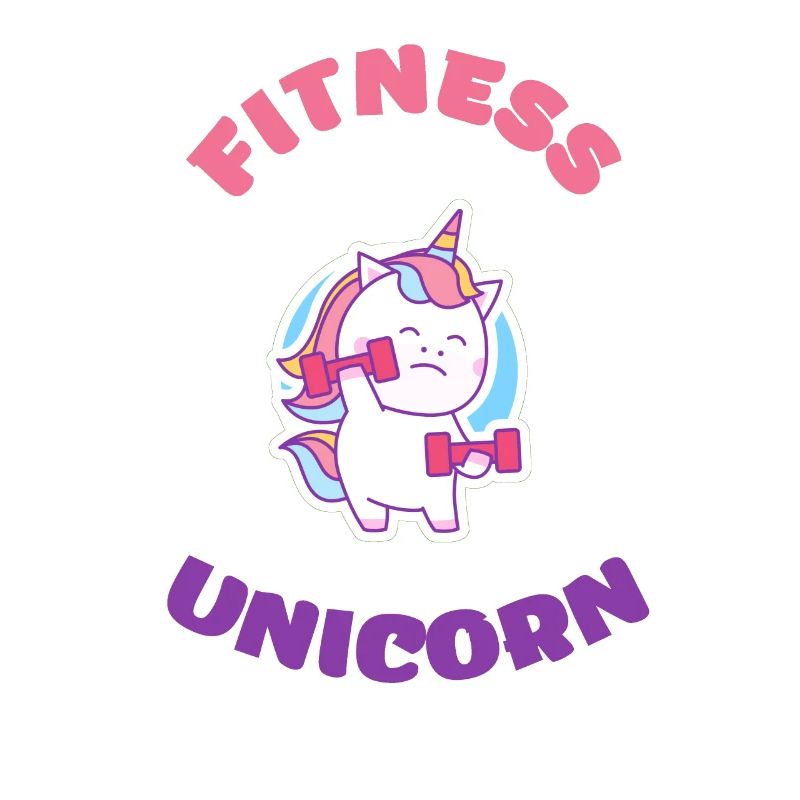 Fitness Unicorn, EInhorn, Magic, Regenbogen, Train