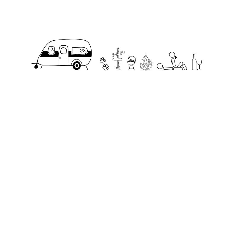 Caravan Camping Caravan Symbols